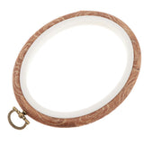 Maxbell 2xPlastic Oval Cross Stitch Hoops Needlework Embroidery Sewing Hoop 12x15cm
