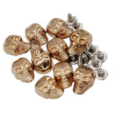 Maxbell 20 Sets Skull Studs Rivets Punk Rock DIY Spikes Shoes Bags Decor