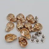 Maxbell 20 Sets Skull Studs Rivets Punk Rock DIY Spikes Shoes Bags Decor