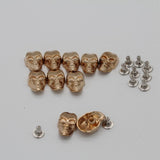 Maxbell 20 Sets Skull Studs Rivets Punk Rock DIY Spikes Shoes Bags Decor