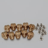 Maxbell 20 Sets Skull Studs Rivets Punk Rock DIY Spikes Shoes Bags Decor