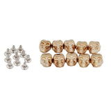 Maxbell 20 Sets Skull Studs Rivets Punk Rock DIY Spikes Shoes Bags Decor