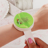 Maxbell Green Wrist Magnetic Pin Holder + 100 Pieces Butterfly Shape Dressmaker Pins