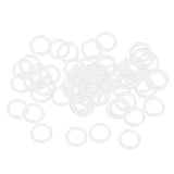 Maxbell 100pcs Nylon Lingerie Hardware Sewing Clip Hook Eye 15mm for Bra Strap Claer