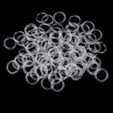 Maxbell 100pcs Nylon Lingerie Hardware Sewing Clip Hook Eye 15mm for Bra Strap Claer