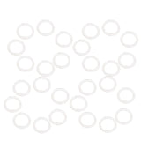 Maxbell 100pcs Nylon Lingerie Hardware Sewing Clip Hook Eye 15mm for Bra Strap Claer