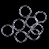 Maxbell 100pcs Nylon Lingerie Hardware Sewing Clip Hook Eye 15mm for Bra Strap Claer
