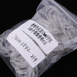 Maxbell 100pcs Nylon Lingerie Hardware Sewing Clip Hook Eye 15mm for Bra Strap Claer