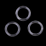 Maxbell 100pcs Nylon Lingerie Hardware Sewing Clip Hook Eye 15mm for Bra Strap Claer