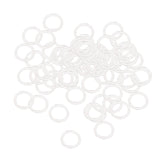 Maxbell 100pcs Nylon Lingerie Hardware Sewing Clip Hook Eye 15mm for Bra Strap Claer