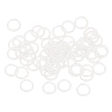 Maxbell 100pcs Nylon Lingerie Hardware Sewing Clip Hook Eye 15mm for Bra Strap Claer