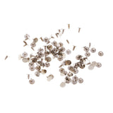 Maxbell 100 Sets Plastic Star Studs Rivets Snap Fasteners for Clothes Decor Gold