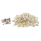 Maxbell 100 Sets Plastic Star Studs Rivets Snap Fasteners for Clothes Decor Gold