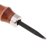 Maxbell 3pcs Leathercraft Edge Beveler Skiving Craft Tool with 2pcs Grinding Head