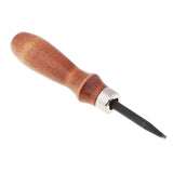 Maxbell 3pcs Leathercraft Edge Beveler Skiving Craft Tool with 2pcs Grinding Head