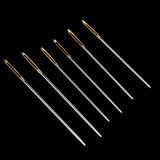 Maxbell 9Pcs/set Steel Curved Needles for Hand Sewing Embroidery Cross Stitch Crafts