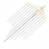 Maxbell 12Pcs/set Steel Hand Sewing Needles for Embroidery Cross Stitch Gold Eye
