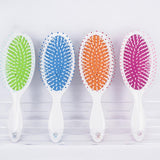 Maxbell Maxbell Fashion English Letter Hairbrush Round Hair Brush Straightener Comb Black