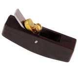Maxbell 2pcs Leathercraft Wood Flat Curved Sole Skiver Plane Safety Skife Cutter