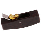 Maxbell 2pcs Leathercraft Wood Flat Curved Sole Skiver Plane Safety Skife Cutter