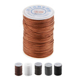 2 Roll Waxed Polyester Braided Thread with Beeswax for Leather Craft Sewing