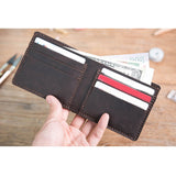Maxbell DIY Leather Purse Kit Leather Blanks Set for Making Bifold Wallet Coffee