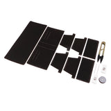 Maxbell DIY Leather Purse Kit Leather Blanks Set for Making Bifold Wallet Coffee