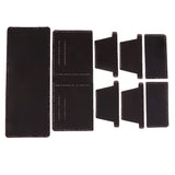 Maxbell DIY Leather Purse Kit Leather Blanks Set for Making Bifold Wallet Coffee