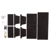 Maxbell DIY Leather Purse Kit Leather Blanks Set for Making Bifold Wallet Coffee