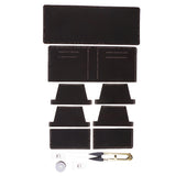 Maxbell DIY Leather Purse Kit Leather Blanks Set for Making Bifold Wallet Coffee