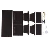 Maxbell DIY Leather Purse Kit Leather Blanks Set for Making Bifold Wallet Coffee