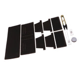 Maxbell DIY Leather Purse Kit Leather Blanks Set for Making Bifold Wallet Coffee