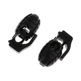 Maxbell 100pcs Plastic Hand Grenade/Bean Shape Toggle Spring Clasp Stop Cord Locks