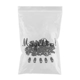 Maxbell 200pcs Plastic Toggle Spring Clasp Stop Single Hole Cord Locks