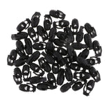 Maxbell 200pcs Plastic Toggle Spring Clasp Stop Single Hole Cord Locks