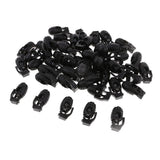 Maxbell 200pcs Plastic Toggle Spring Clasp Stop Single Hole Cord Locks