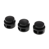 Maxbell 20pcs Plastic Non-slip Double Hole String Cord Locks for Shoelace Bag Decor