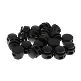 Maxbell 20pcs Plastic Non-slip Double Hole String Cord Locks for Shoelace Bag Decor