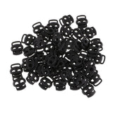 Maxbell 200pcs Plastic Toggle Spring Clasp Stop Single Hole Cord Locks
