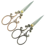 Maxbell 2pcs Vintage Flower Sewing Embroidery Scissors Cross Stitch Tool