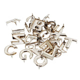 2 x 26 English Letter Metal Rivets Claw Studs for Bags Clothes Hats Decor