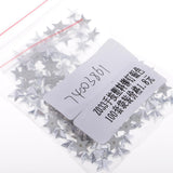 Maxbell 100 Set Plastic Star Press Studs Rivets Snap Fasteners for Leather Craft 9mm