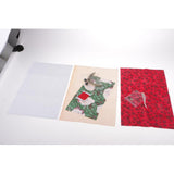 Maxbell DIY Purse Sewing Material Handmade Fabric Bag Embroidery Kit Red