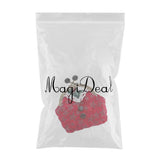 Maxbell DIY Purse Sewing Material Handmade Fabric Bag Embroidery Kit Red