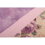 Maxbell DIY Purse Sewing Material Handmade Fabric Bag Embroidery Kit Light Purple