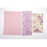 Maxbell DIY Purse Sewing Material Handmade Fabric Bag Embroidery Kit Light Purple