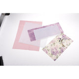 Maxbell DIY Purse Sewing Material Handmade Fabric Bag Embroidery Kit Light Purple