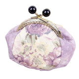 Maxbell DIY Purse Sewing Material Handmade Fabric Bag Embroidery Kit Light Purple