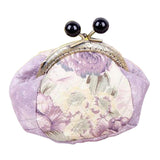 Maxbell DIY Purse Sewing Material Handmade Fabric Bag Embroidery Kit Light Purple
