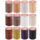 4 Spools 0.45mm Leather Sewing Waxed Thread Hand Stitching Repair Cord